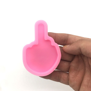 Porte-clés en silicone en forme de main <span class=keywords><strong>avec</strong></span> inscription « YS Love », <span class=keywords><strong>avec</strong></span> <span class=keywords><strong>trou</strong></span>, pour la fabrication de bonbons, de desserts, de pâte à sucre, de moules à glace - Product Image 2