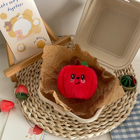 En gros, porte-clés mignon en peluche en forme de fruit, mini poupée en peluche, pendentif de sac en forme de fruit, cadeau promotionnel pour machine à griffes, personnalisable