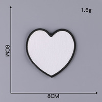 Patch brodé thermocollant vierge personnalisé, patchs vierges pour sublimation sur casquettes