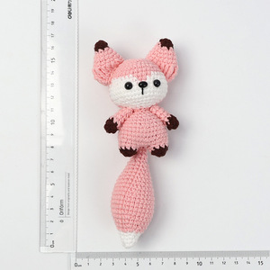 <strong>Handmade</strong> Animal and Flower Wool Pendant Keychain Creative Fruit Keychain with Knitted <strong>Design</strong> for Graduation Accessories - Product Image 6