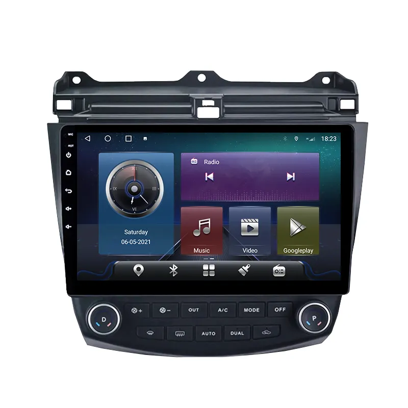 Krando liefert ab Werk 128G Single/Double Din Full Touch IPS Bildschirm Autoradio GPS für Honda Accord 7 2003-2008 Caplay WIFI Navi