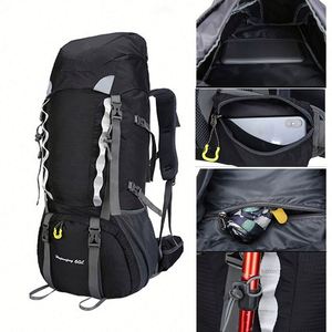 Sac à dos de randonnée, de montagne et de sport unisexe, imperméable, en polyester, avec fermeture éclair, grande capacité 36-57L, pour l'extérieur - Product Image 6