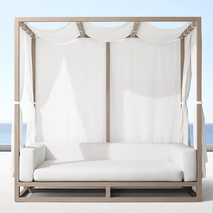 Cama Solar de Alta Calidad para Exteriores con Toldo de Teca y Refugio para el Sol - Product Image 5
