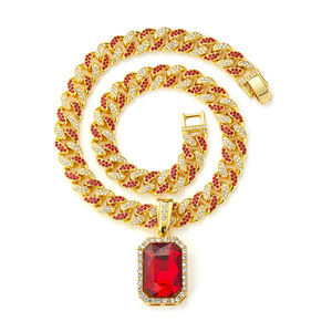 Cadena y Colgante de Oro de 18k Chapado en Oro Amarillo Italiano para Hombre, Estilo Hiphop, con Incrustaciones de Diamantes, Diseño de León - Product Image 6
