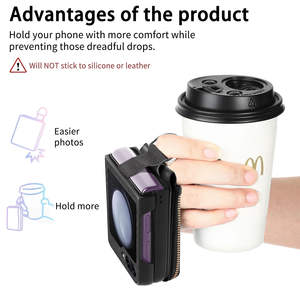 Porte-cartes pliant en cuir PU couverture mobile avec anneau étui portefeuille pour téléphone avec <span class=keywords><strong>pochette</strong></span> pour Samsung <span class=keywords><strong>Z</strong></span> Flip 6 5 4 <span class=keywords><strong>3</strong></span> - Product Image 5