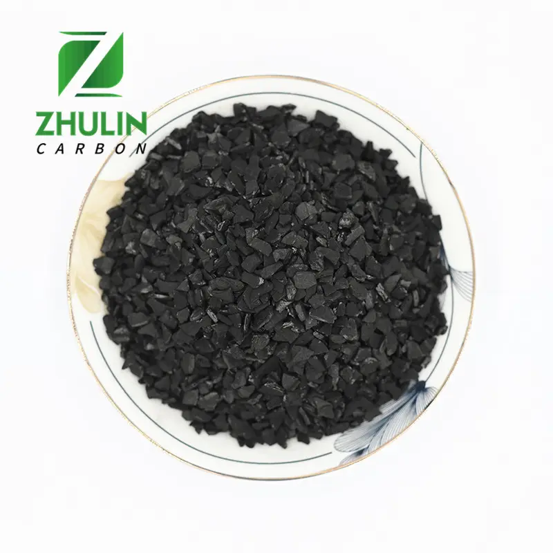 ZHULIN-Malla de carbón activado, cáscara de coco a base de vapor, recuperación dorada, 8x16