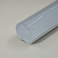 Diffuseur rigide de forme ronde de couverture de lumière de LED de tige de PMMA extrudé pour le projet d'éclairage extérieur