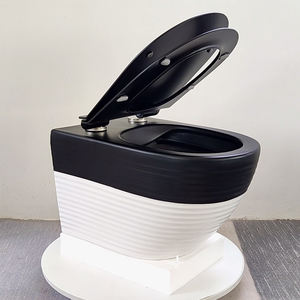 WC suspendu en céramique à chasse d'eau par gravité, WC suspendu mural coloré, dimensions - Product Image 5