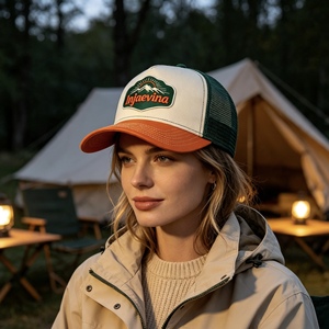 Gorra Trucker de Malla Bicolor con Bordado Personalizado, 5 Paneles, Visera Curva, Parte Trasera de Malla Transpirable, Cierre Ajustable de Plástico, Gorras de Béisbol - Product Image 6