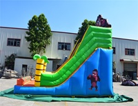 Château gonflable pas cher pour enfants, toboggan gonflable, aire de jeux souple