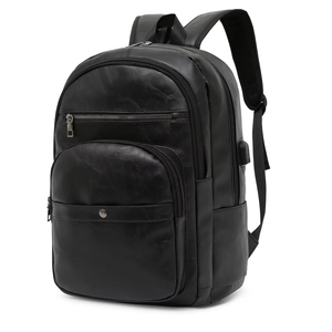 New Trending Latop <strong>Backpack</strong> Men's Pu <strong>Leather</strong> <strong>Laptop</strong> <strong>Backpack</strong> - Product Image 2