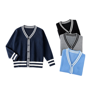 Men and <strong>Women's</strong> Children's Cardigan Autumn Baby Knitted Sweater V-neck School Uniform Children's School Attire - Product Image 6