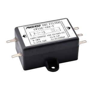 อันโซด อีเอ็มไอ ฟิลเตอร์ CW15E-10A-T โมดูลกรองสัญญาณไฟฟ้า 100V 250VAC 10A ตัวกรองโหมดทั่วไป - Product Image 1