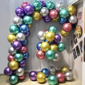 5/10/12/18 polegadas Chrome festa decoração balões