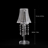 Nouveau Porte-bougie en acrylique, Décoration de mariage, Centre de table, Candelabre de table en forme de lampe, Décoration pour la maison, les fêtes et les événements