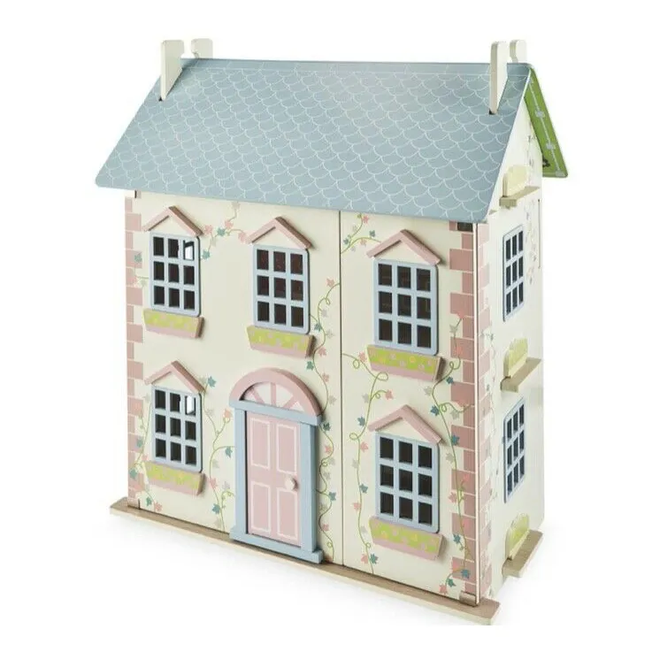 Amazon HOT ASTM EN71 CE DIY Puppenhaus Holzpuppe nhaus für Kinder Kindertag Weihnachts geschenke Haus für Puppe