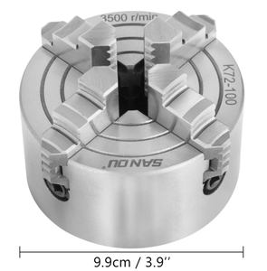 Promotion SANOU K72-100 Mandrin à 4 mors indépendant en acier pour mini-tour et fraiseuse - Product Image 5