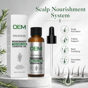 Custom Logo Rosemary Scalp Massage Oil With Vitamin E And Grapeseed Oil For Hair Root Support And Daily Nourishment - Product Image 2