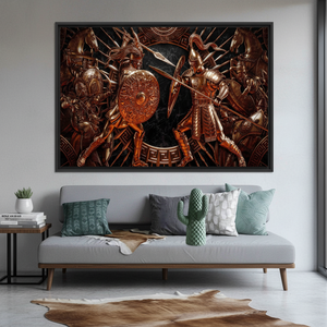 Modern Printed Canvas Artwork: Elegant, Artistic Home Decor,<b>BLACK</b> <b>FRAMED</b> CANVAS - Product Image 3