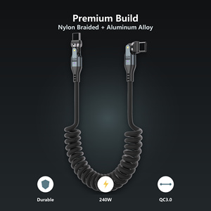 <span class=keywords><strong>Cable</strong></span> <span class=keywords><strong>USB</strong></span>-<span class=keywords><strong>C</strong></span> de Carga Rápida de 240W, <span class=keywords><strong>Doble</strong></span> Rotación de 540 Grados, Trenzado de Nailon, 5A, Transferencia de Datos de 480mbps, Retráctil, Tipo-<span class=keywords><strong>C</strong></span> - Product Image 6