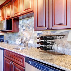 Desktop wine <b>rack</b>, <b>kitchen</b> wine glass <b>rack</b>, freestanding wine <b>rack</b> suitable for various storage and organization scenarios. - Product Image 1