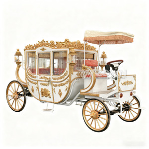 รถม้าหรูหราสง่างามสำหรับพิธีการ งานแต่งงาน ขบวนพาเหรด และธุรกิจต่างๆ ออกแบบคลาสสิกทำด้วยมือ - Product Image 3