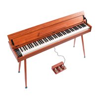 Piano numérique droit en bois BD MUSIC 886BF à 88 touches avec mécanique à marteaux, 200 sons et rythmes, prise casque 3,5 mm