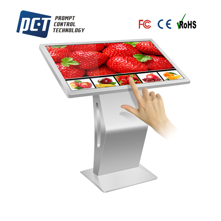 De pie libre Android y windows Sistema Interactivo multi-touch pantalla digital quiosco 32 43 pulgadas monitor táctil