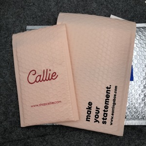 Buste Imbottite Personalizzate con Bolle d'Aria per Spedizioni, Buste Postali in Polietilene Color Pesca per <span class=keywords><strong>Corriere</strong></span> - Product Image 4