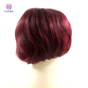 Remy short hair umani <span class=keywords><strong>viola</strong></span> naturale e realistico bella struttura bella frontale T parrucche di pizzo per le donne - Product Image 3