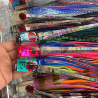 Leurres de pêche à la ligne pour gros poissons, en résine de haute qualité, avec ailes lestées et queue en forme de jupe, pour la pêche au marlin