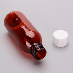 ขวดพลาสติก PET สีเหลืองอำพันขนาด 150 มล. สำหรับบรรจุยาน้ำเชื่อม<span class=keywords><strong>แก้</strong></span><span class=keywords><strong>ไอ</strong></span> พร้อมฝาเกลียวแบบมีขีดบอกปริมาตร สำหรับบรรจุยาเหลวแบบรับประทาน ขายส่งแบบ OEM - Product Image 3