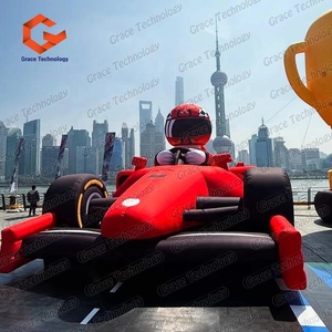 Coche de Carreras Inflable de Diseño Popular, Modelo Gigante de Coche de Carreras Inflable para Exhibición al Aire Libre - Product Image 3