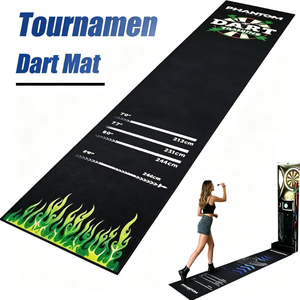 Tapis de protection professionnel pour jeu de fléchettes, <span class=keywords><strong>imprimé</strong></span> avec marquage d'ôches multi-distances, pour tournois de fléchettes, vente en gros - Product Image 1