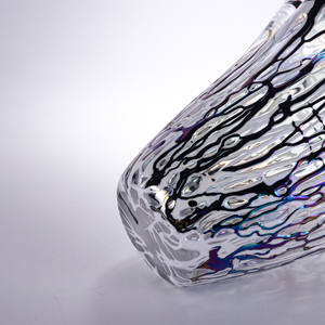 घरेलू इंटीरियर के लिए थोक आधुनिक डिजाइन मोती रंग मुरानो ग्लास टेबलटॉप वेस - Product Image 3