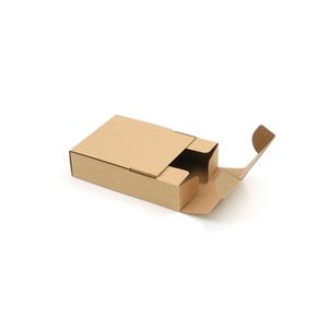 Boîte d'emballage personnalisable en carton kraft ondulé recyclable pour la livraison de cadeaux - Product Image 1