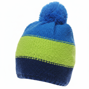 Bonnets d'hiver chauds en tricot acrylique à revers, les plus vendus, avec logo personnalisé pour hommes, bonnets coupe-vent, bonnet jacquard à lettres - Product Image 1