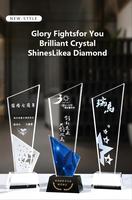 Trofeo de Cristal Personalizado Ecológico para Deportes y Fútbol, con Logotipo Grabado con Láser, Recuerdo o Premio