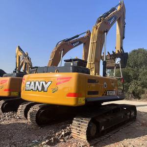 รถขุด Sany SY335H ขนาด 35 ตัน เครื่องยนต์ดีเซล ระบบไฮดรอลิก ควบคุมด้วย PLC พร้อมเกียร์และปั๊มแบริ่ง  แบบตีนตะขาบสีเหลือง สำหรับงานก่อสร้าง - Product Image 1