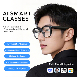 แว่นตาอัจฉริยะ AI พร้อมกล้อง <span class=keywords><strong>4K</strong></span> 800W พิกเซล |   แว่นตากันแดดบันทึกภาพและเสียงแบบเปิดหูพร้อมระบบแปลภาษาแบบเรียลไทม์และจดจำวัตถุ - Product Image 6