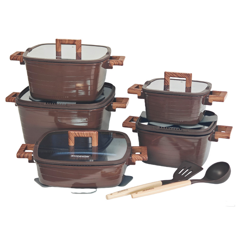 Brown-15-piece set
