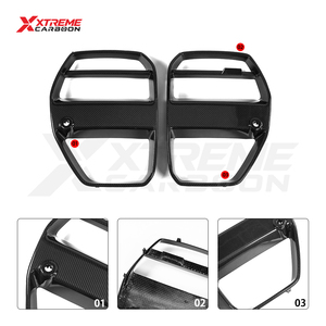 <span class=keywords><strong>Grille</strong></span> de <span class=keywords><strong>radiateur</strong></span> en fibre de carbone sèche noire brillante XTREME pour BMW G80 G81 G82 G83 M3 M4, calandre avant de type V, calandre de voiture - Product Image 6