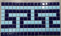 Personnalisé modèle de conception en céramique mosaïque de verre puzzle taille ligne de flottaison piscine tuiles bord