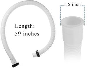 Manguera de Repuesto <span class=keywords><strong>Frienda</strong></span> de 1.5 Pulgadas de Diámetro para Bomba de Filtro y Sistemas de Agua Salada para Piscinas Elevadas - Product Image 6