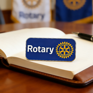 Rotary rotario club président International noel des anonymes métal épinglette badge accessoires mode dur émail doux broches - Product Image 1