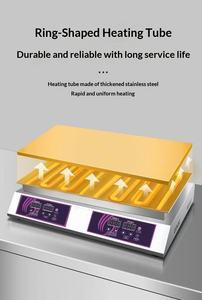 เครื่องทำแพน<span class=keywords><strong>เค้ก</strong></span><span class=keywords><strong>แบบ</strong></span>สองแผ่นอัจฉริยะ สเตนเลสเกรดอาหาร เครื่องทำเค้กซูเฟล่เชิงพาณิชย์ - Product Image 6