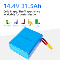 Vente en gros de batteries lithium-ion rechargeables 14,4 V 18650 31,5 Ah pour l'électronique, fabriquées en Chine