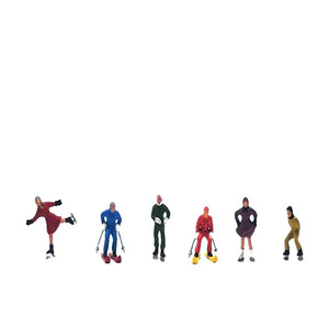 HO de plástico de escala Mini escala modelo de figuras humanas para modelo arquitectónico o <span class=keywords><strong>tren</strong></span> modelo - Product Image 3