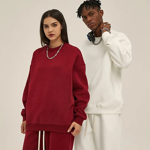 Yingling <strong>Valentine</strong> 350G Jogger <strong>Jumper</strong> Gym Workout Organic Cotton Hoodies Custom Embroidered Men Crewneck Sweatshirt - Product Image 1