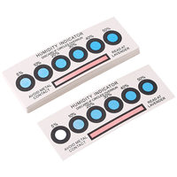 Carte indicatrice d'humidité haute sensibilité, hygromètre durable, autocollant de détection environnementale personnalisé pour ordinateur, 6 points, 10% 60%